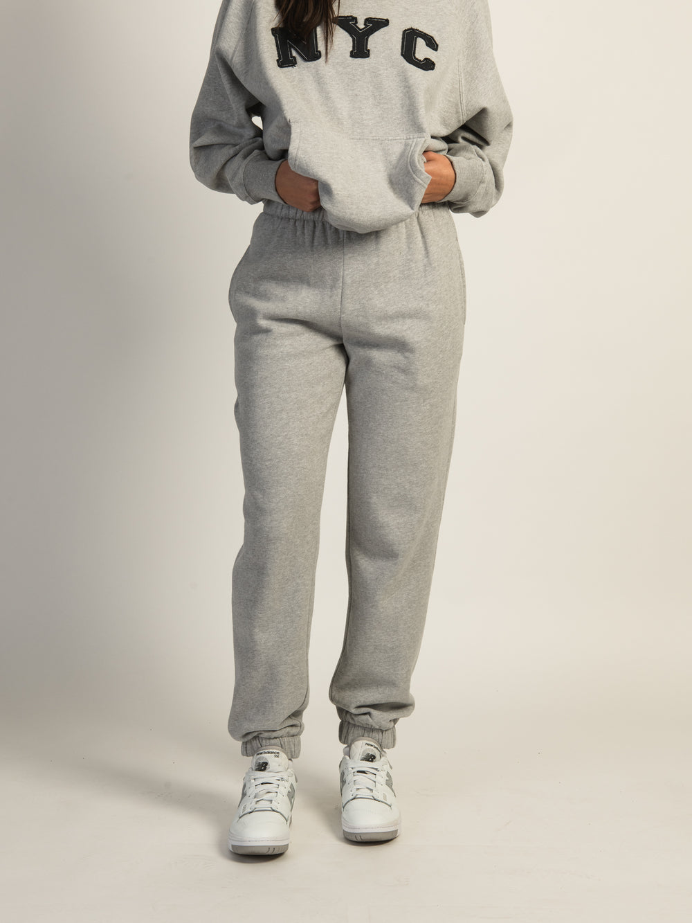 HARLOW JORDANA RELAXED SWEATPANT - HEATHER GREY