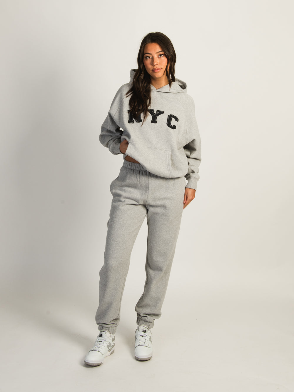 HARLOW JORDANA RELAXED SWEATPANT - HEATHER GREY