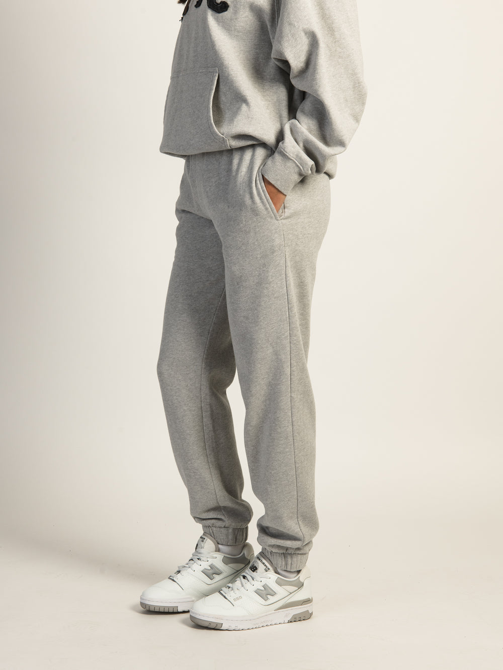 HARLOW JORDANA RELAXED SWEATPANT - HEATHER GREY