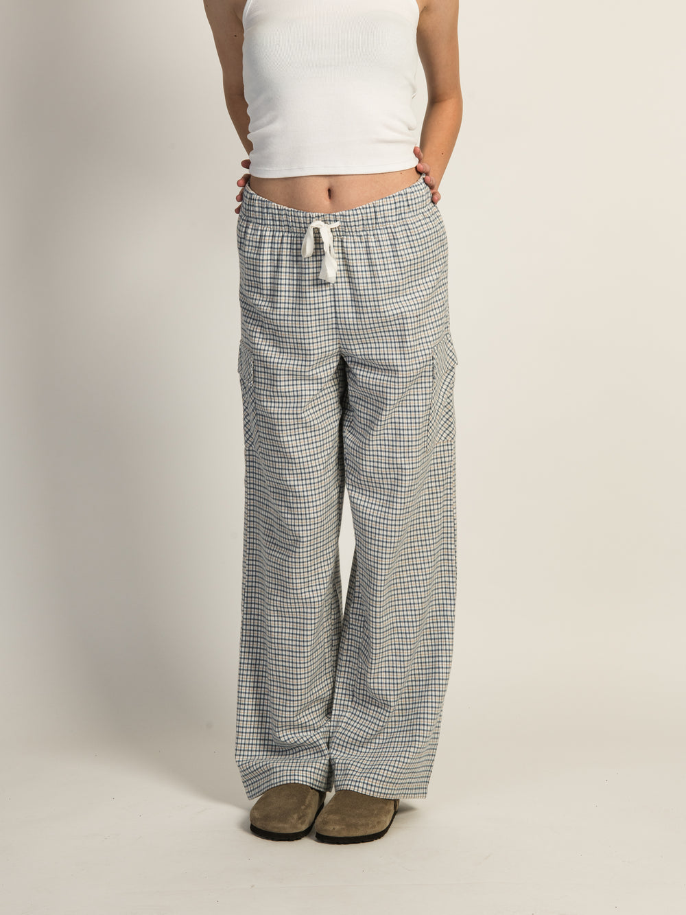 HARLOW KHLOE CARGO PANT - LIGHT BLUE