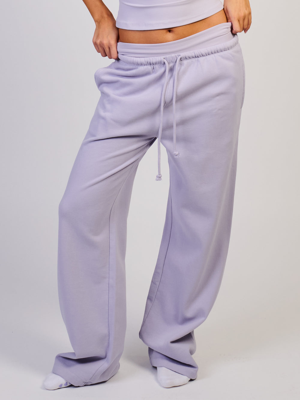 HARLOW ACTIVE STELLA STRAIGHT LEG SWEATPANT - LILAC
