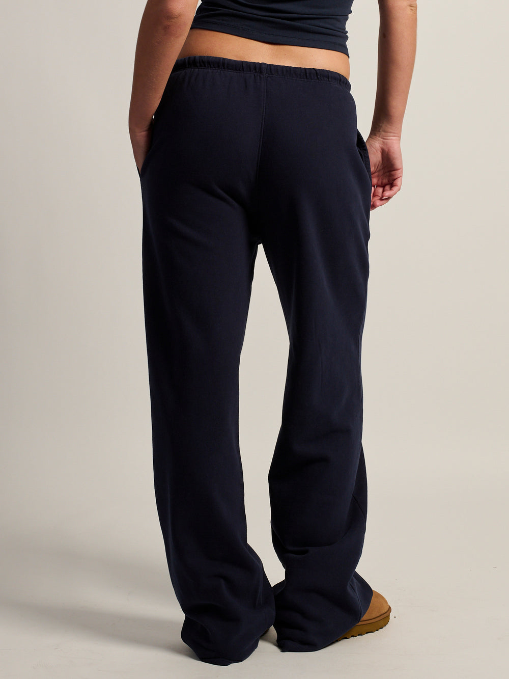 HARLOW STELLA STRAIGHT LEG SWEATPANT - NAVY