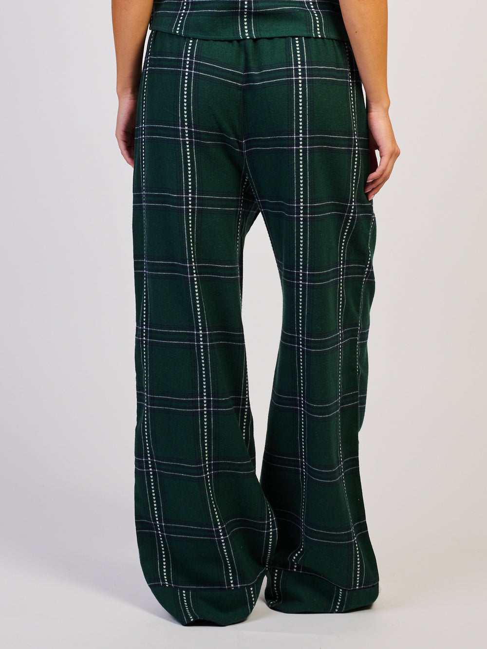 HARLOW PLAID PANT - FOREST