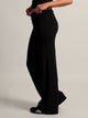 HARLOW ESSENTIAL FOLDOVER WIDE LEG PANT - BLACK