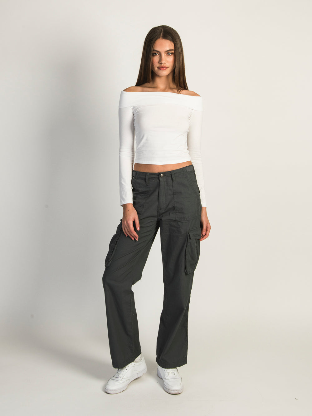 HARLOW PAIGE CARGO PANT - MOUNTAIN