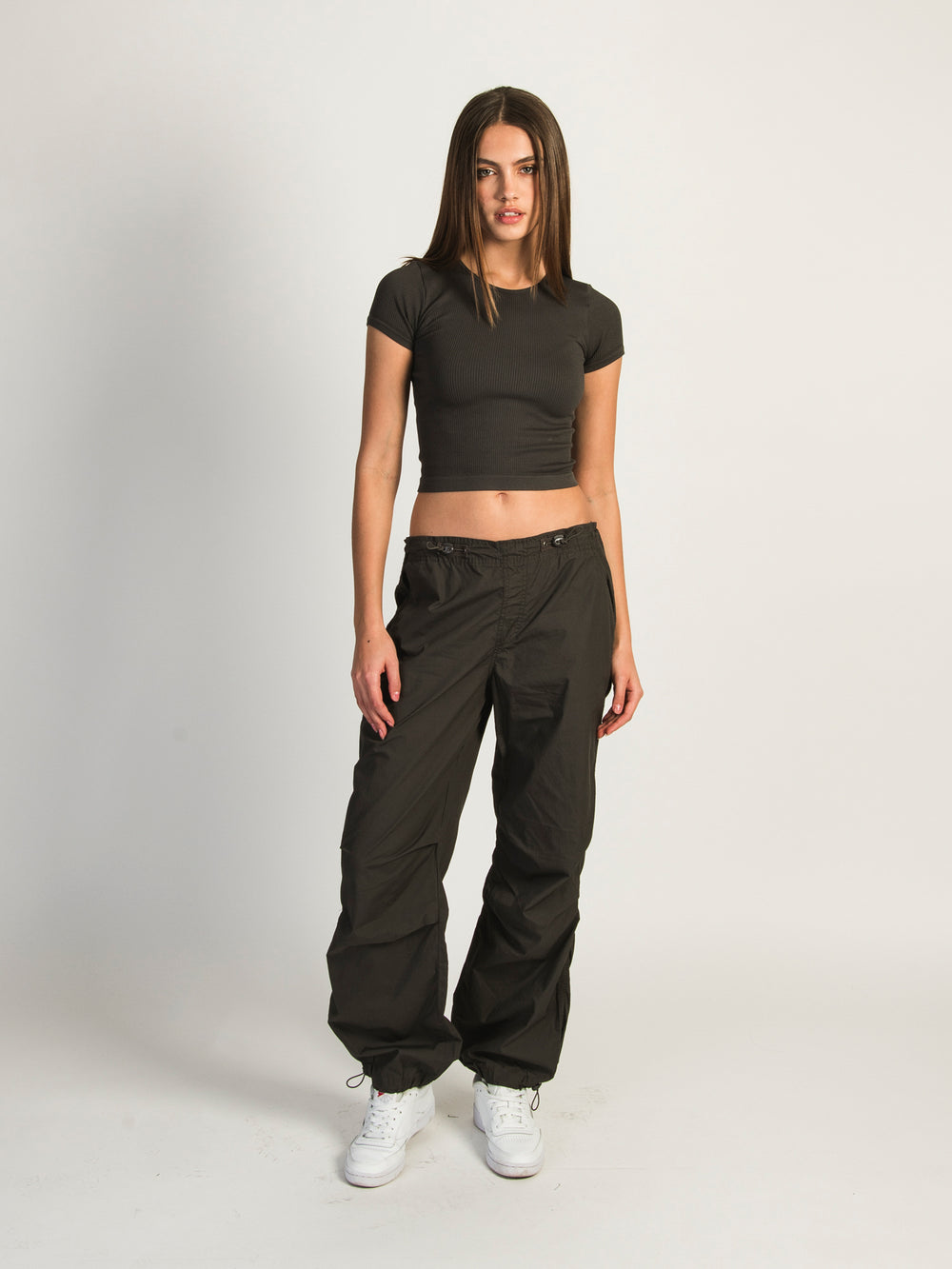 HARLOW BELLA PARACHUTE PANT - CHARCOAL