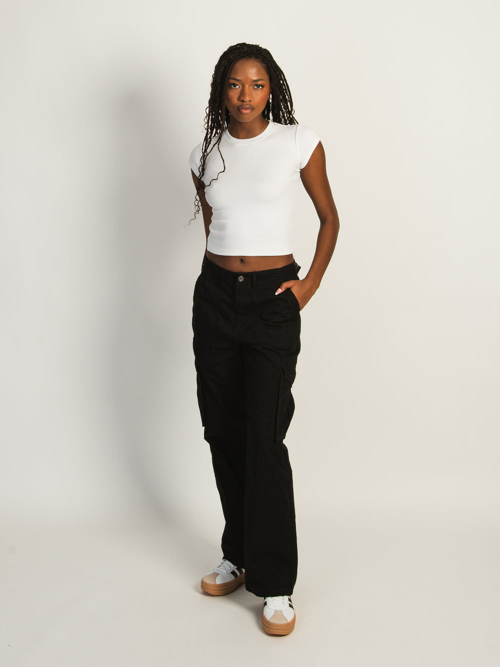 HARLOW SELENA CARGO PANT - BLACK