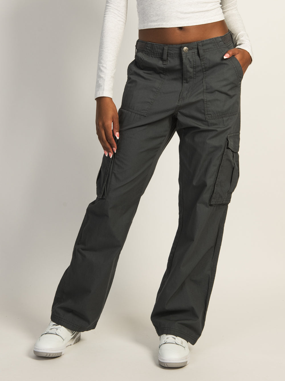 HARLOW SELENA CARGO PANT - STONE