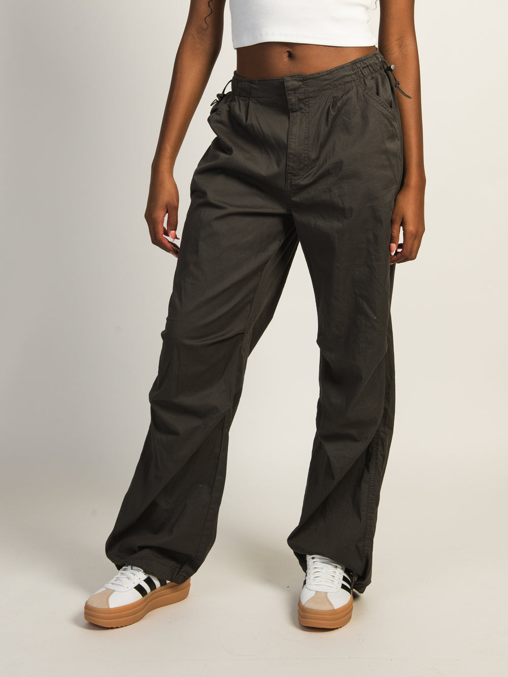 HARLOW PAXTON PARACHUTE PANT - CHARCOAL