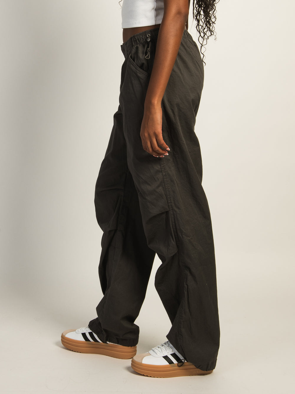 HARLOW PAXTON PARACHUTE PANT - CHARCOAL