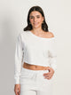 HARLOW OFF-THE-SHOULDER LONG SLEEVE WAFFLE HARLOW - Boathouse USA