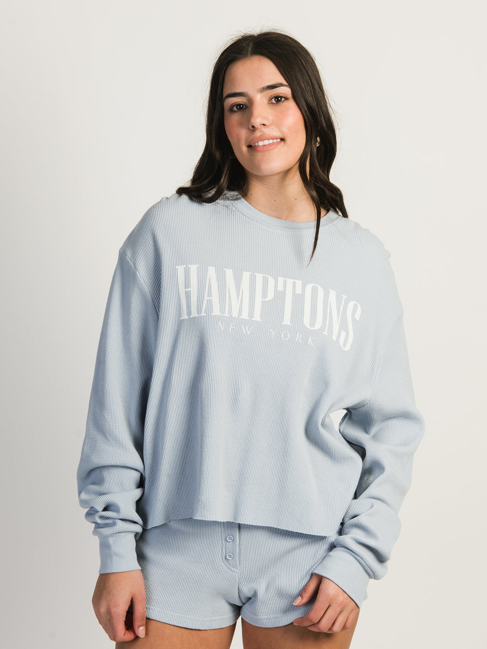 HARLOW WINNIE LONG SLEEVE WAFFLE - HAMPTONS