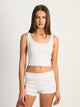 HARLOW TILLY CROPPED TANK - BABY PINK