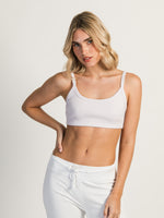HARLOW RIBBED OPEN BACK BRALETTE - LILAC