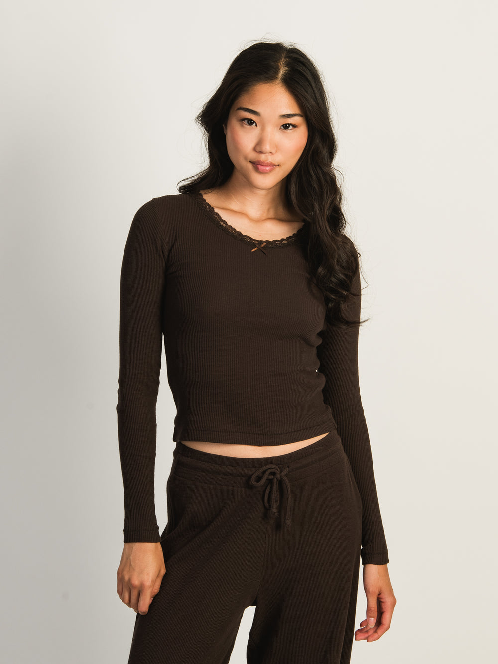 HARLOW LILY LONG SLEEVE - CHOCOLATE