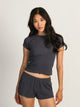 HARLOW ALLIE WAFFLE TEE - NAVY HARLOW - Boathouse USA