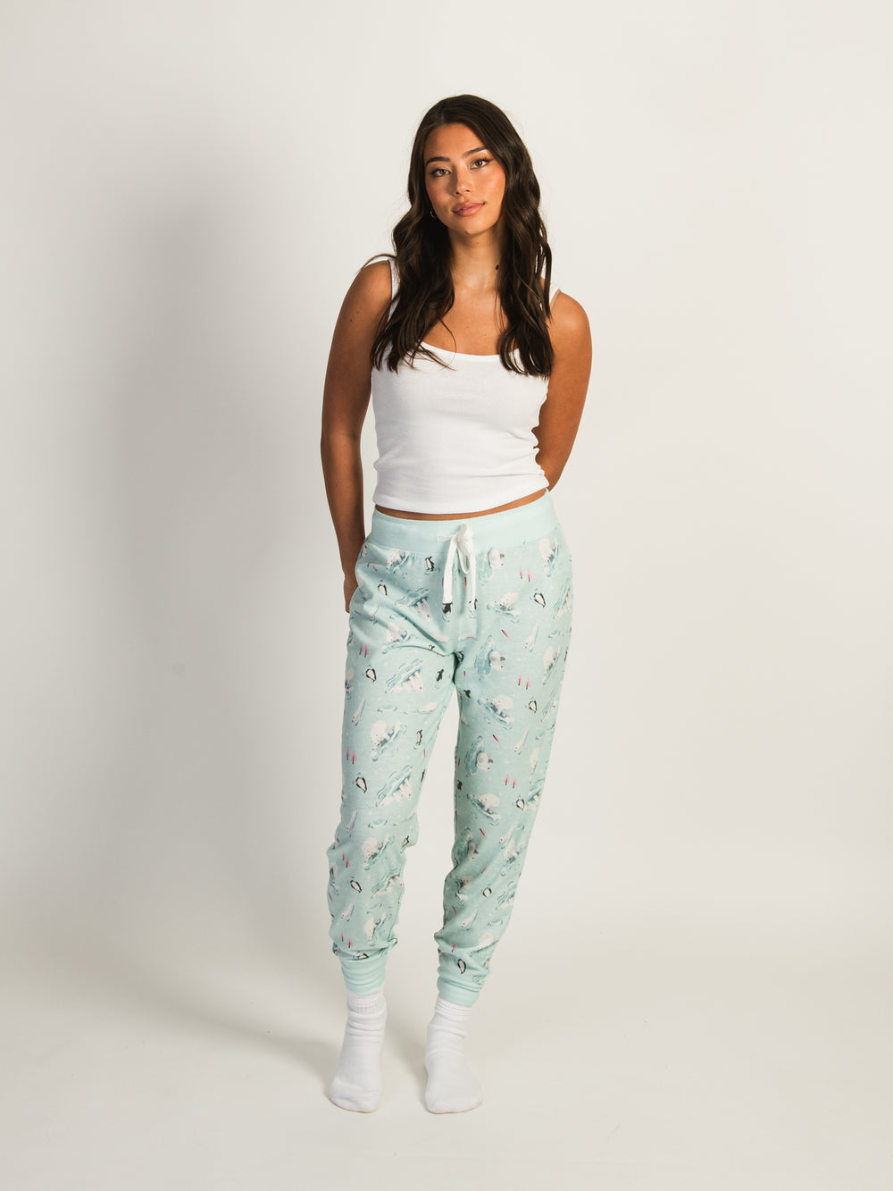 HARLOW AVA LOUNGE PANTS - BLUE