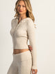 HARLOW BROOKE CABLE KNIT SWEATER - OATMEAL