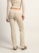 HARLOW BROOKE CABLE KNIT FLARE PANT - OATMEAL