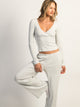 HARLOW MALLORY HEART LONG SLEEVE - CLOUD