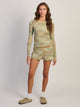 HARLOW WAFLLE CREWNECK LONG SLEEVE - CAMOUFLAGE