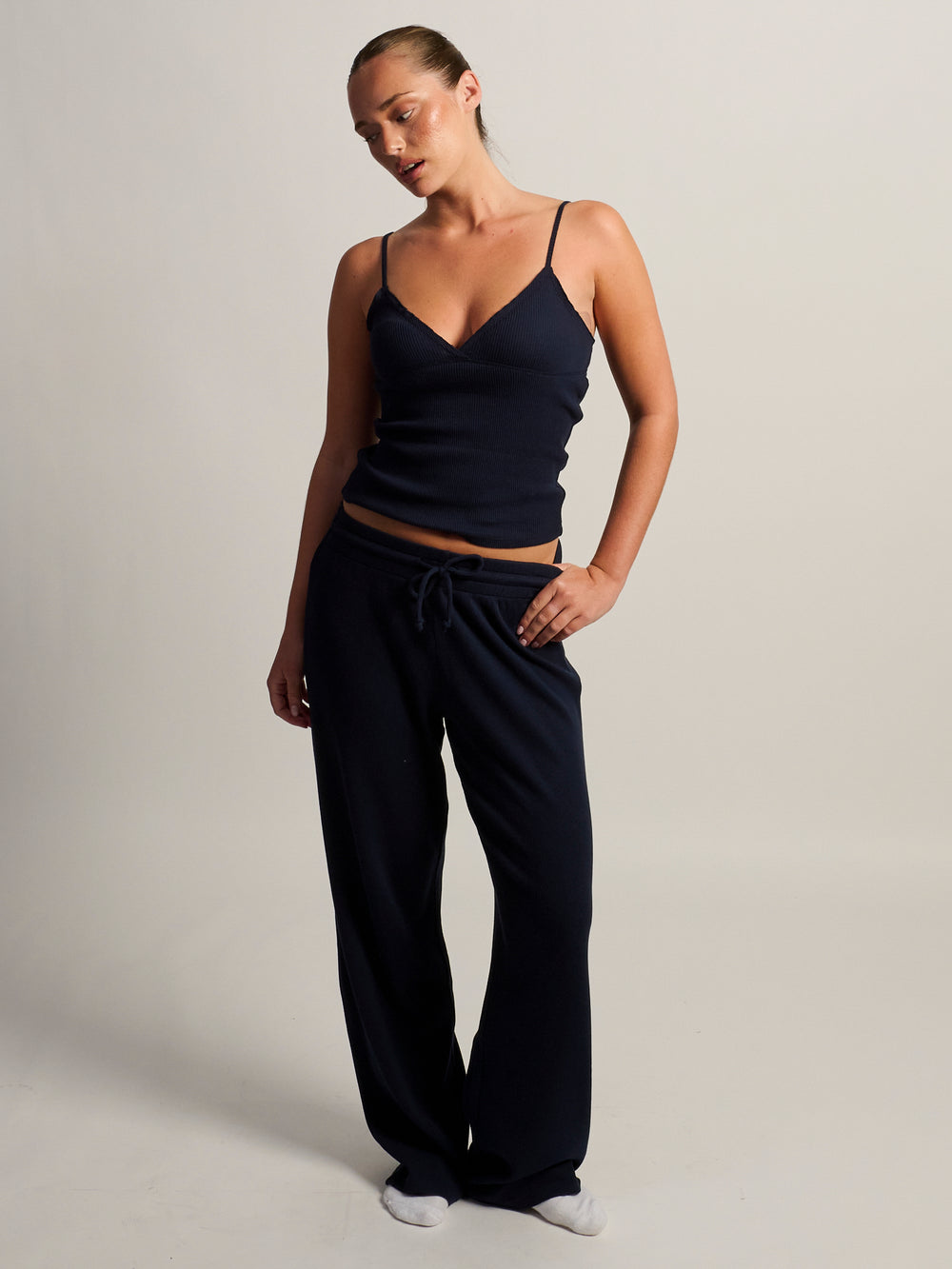 HARLOW WINNIE LOUNGE PANT - NAVY