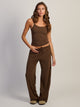 HARLOW SUNNI JERSEY PANT - BROWN