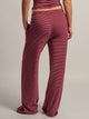 HARLOW SUNNI STRIPE JERSEY PANT - BURGUNDY HARLOW - Boathouse USA
