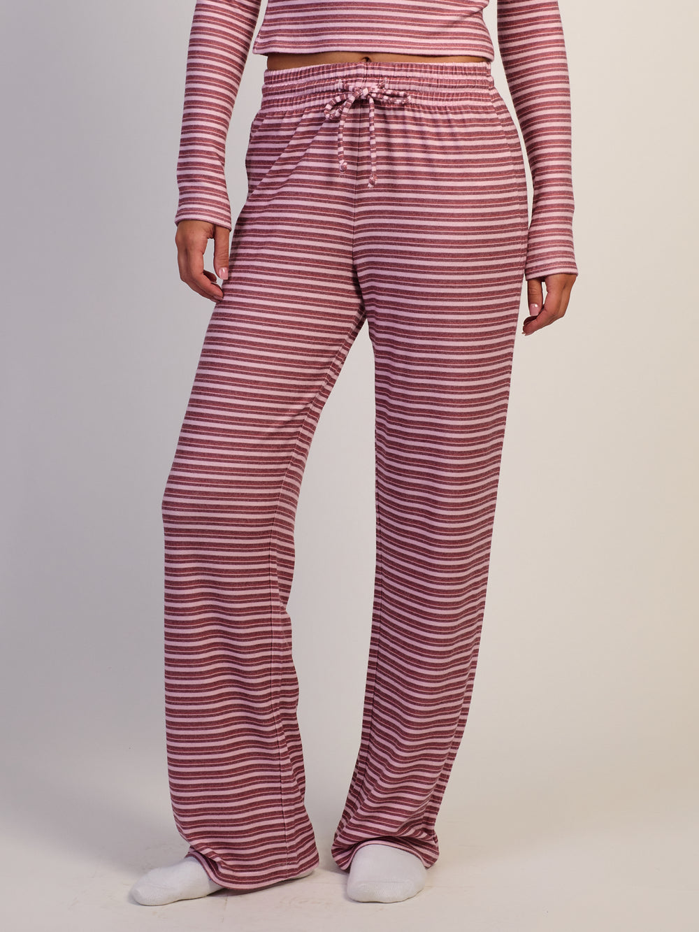 HARLOW HOLLY PANT - BURGUNDY