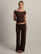 HARLOW PENNY PANT - BROWN