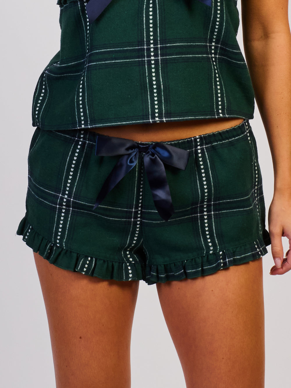 HARLOW PLAID SHORT - FOREST