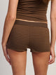 HARLOW BRIAR SHORT - STRIPE - BROWN