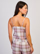 HARLOW PLAID TANK TOP - PINK HARLOW - Boathouse USA