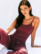 HARLOW BRIAR STRIPE TANK TOP - BURGUNDY HARLOW - Boathouse USA
