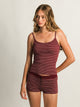 HARLOW BRIAR STRIPE TANK TOP - BURGUNDY HARLOW - Boathouse USA