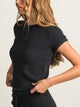 HARLOW ALLIE WAFFLE TEE - NAVY HARLOW - Boathouse USA