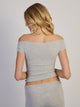 HARLOW PENNY TEE - MELANGE HARLOW - Boathouse USA
