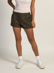 HARLOW LOW RISE CARGO SHORT - ARMY GREEN
