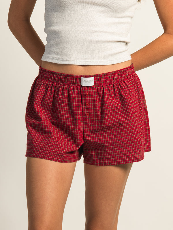 HARLOW TAYLOR BOXER SHORT - RED