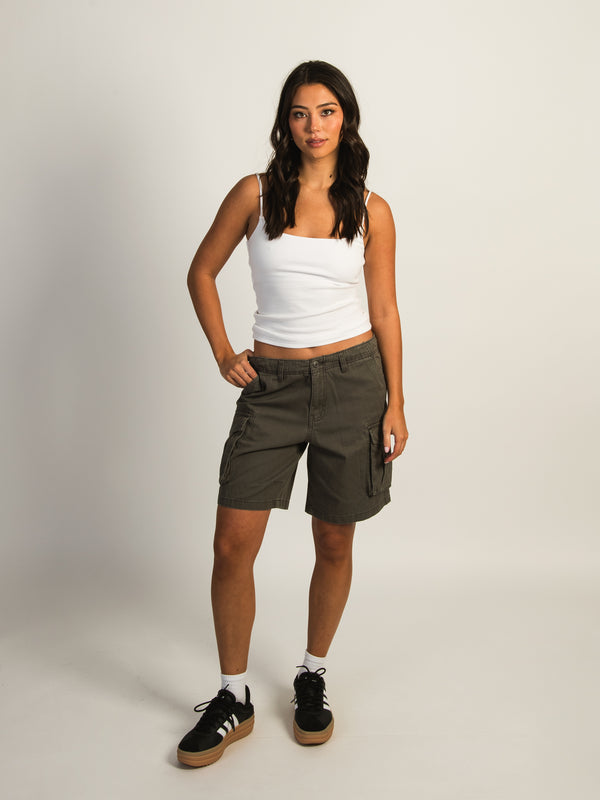 HARLOW BAGGY CARGO SHORT - CHARCOAL