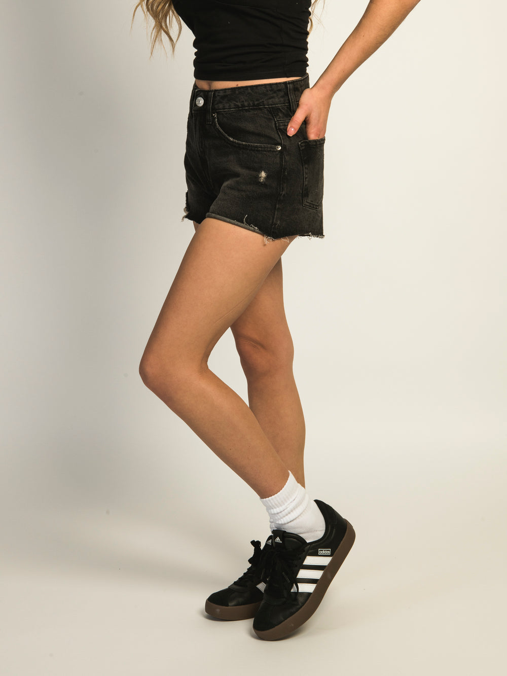 HARLOW SHORTIE SHORT - BLACK
