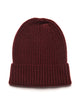 HARLOW MIA FOLDOVER BEANIE - BURGUNDY