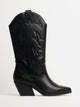 WOMENS HARLOW STASSIE COWBOY BOOTS - BLACK HARLOW - Boathouse USA