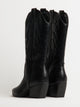 WOMENS HARLOW STASSIE COWBOY BOOTS - BLACK HARLOW - Boathouse USA