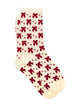HARLOW BOW PRINT SOCK - CREAM