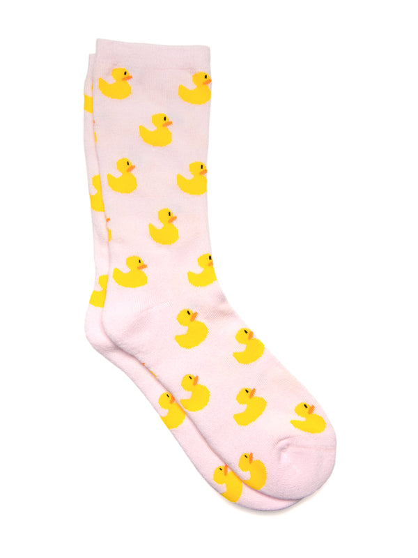 HARLOW DUCK PRINT SOCK - PINK