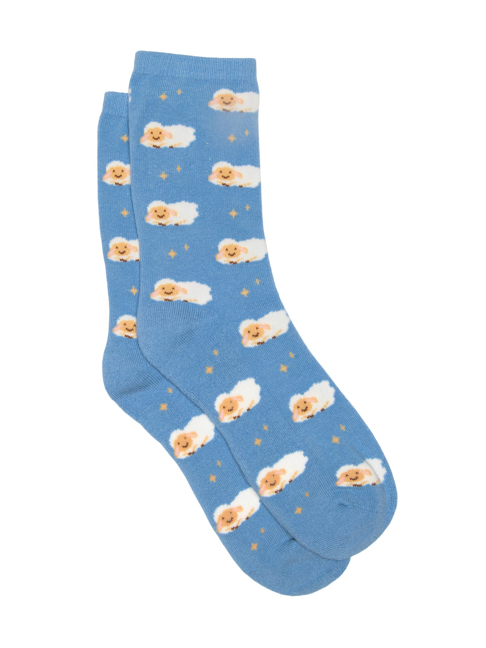 HARLOW LAMB PRINT SOCK - BLUE