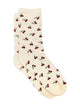 HARLOW CHERRY PRINT SOCK - CREAM HARLOW - Boathouse USA