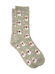 HARLOW SNOWMAN PRINT SOCK - GREY