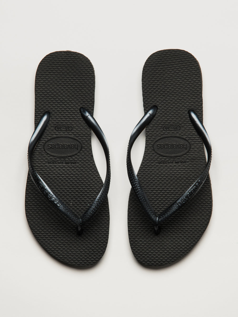 WOMENS HAVAIANAS SLIM BLACK SANDALS